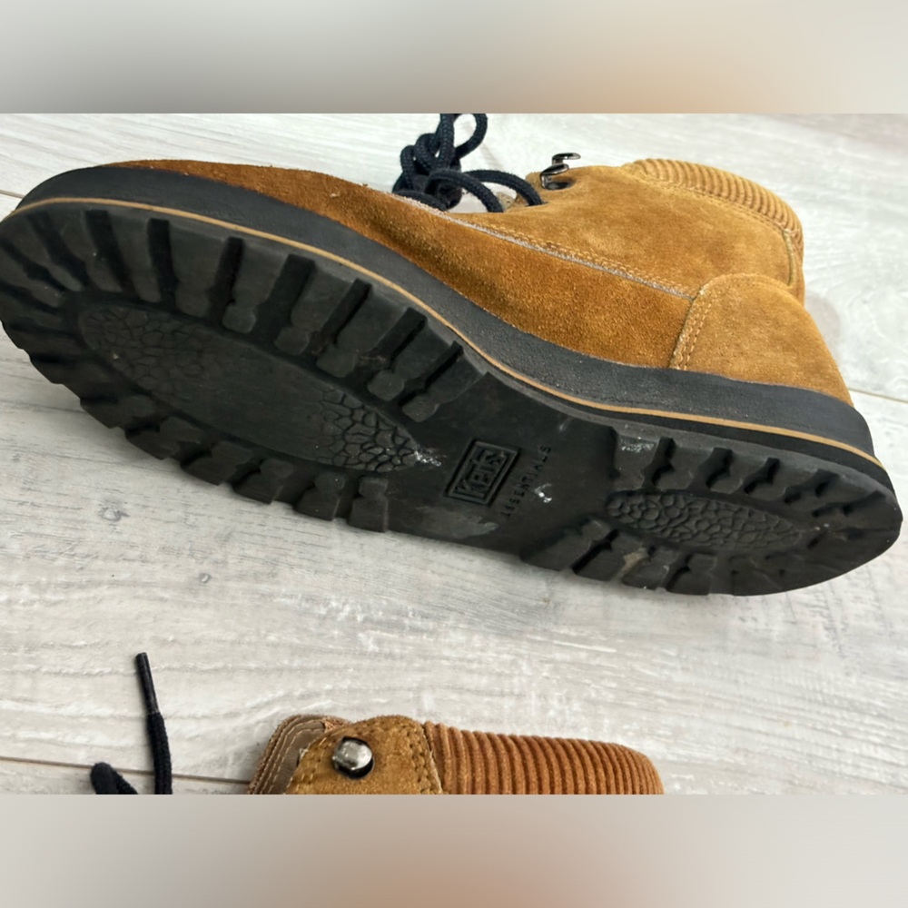 Vintage suede corduroy Keds high tops lace up 6M shoes classic outdoor retro - Picture 5 of 12